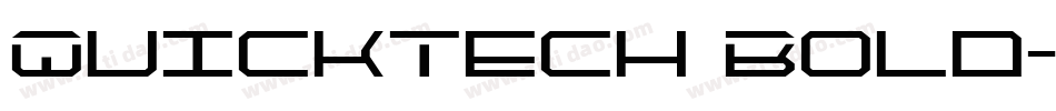 QuickTech Bold字体转换